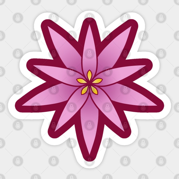 Floral Design - Pink Sticker by SoraLorr